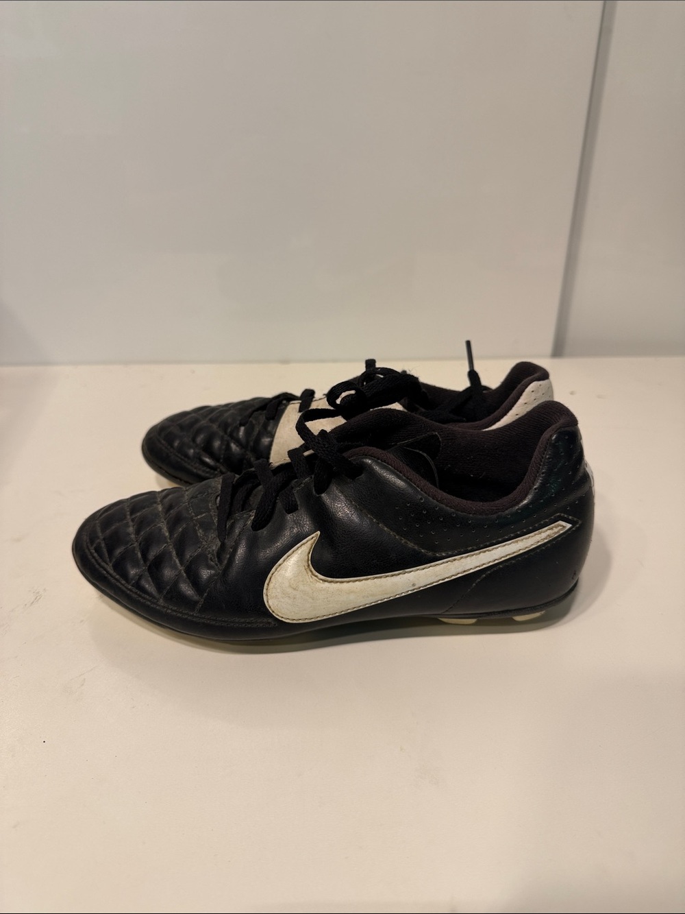 Nike Tiempo Genio Leather FG 2015 Football Boots Soccer Cleats 4Y